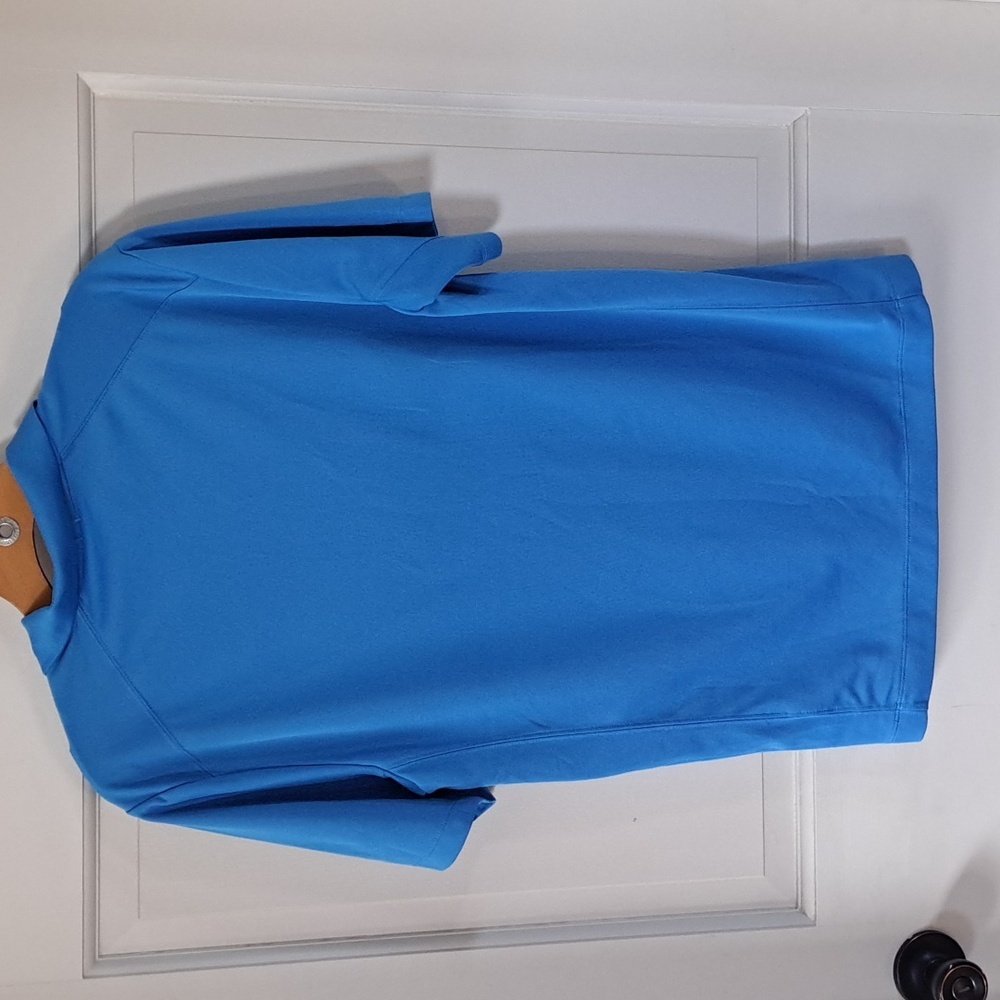 Nike Golf Tour Performance Blue Dri-Fit Lightweight Athletic Polo Shirt Men’s - Picture 6 of 11